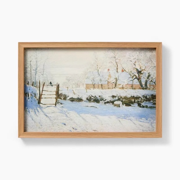 18"x12" Snow Landscape Framed Wall Art - Threshold™ designed with Studio McGee - Picture 1 of 3